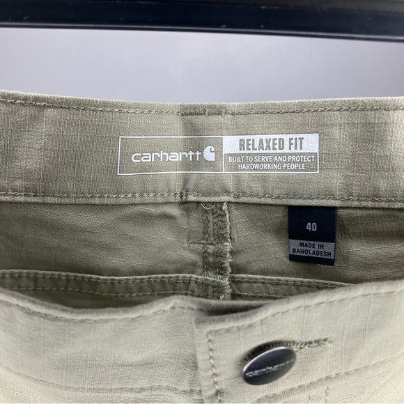 NWT CARHARTT Rugged Flex Relaxed Fit Ripstop Cargo Shorts Gray 40 - Picture 6 of 6